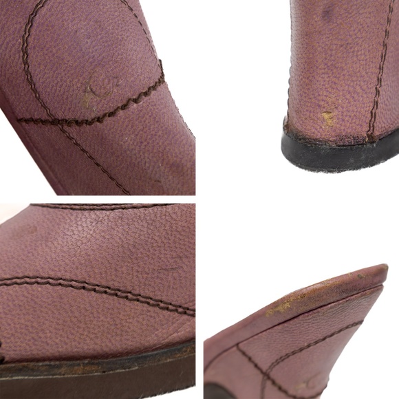 Vintage Prada Pink Leather Peep-Toe Heels – Size US 6.5 - Picture 11 of 12